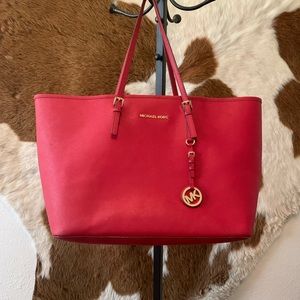 Red Michael Kors Purse